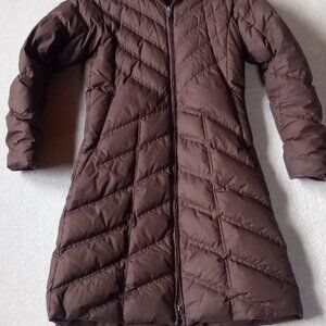 Patagonia women's down filled long parka winter jacket